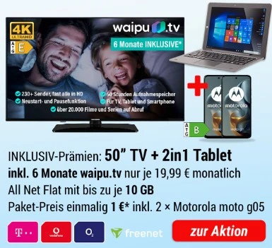 Motorola, Telefunken TV, Laptop